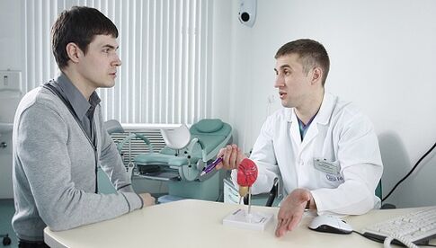 doctor prescribes treatment for prostatitis with braces